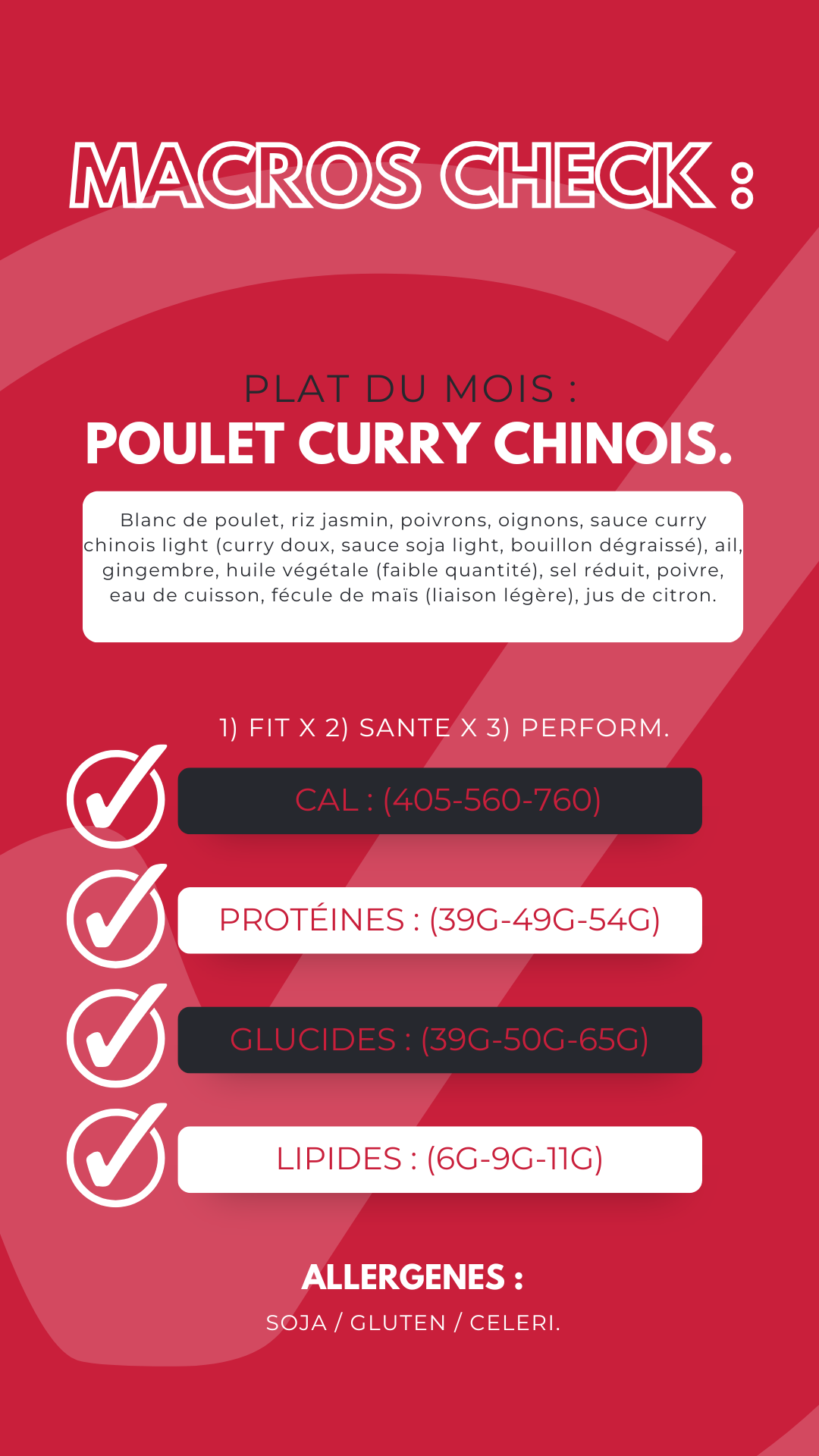 Le Plat du Mois - Poulet Curry Chinois. đ