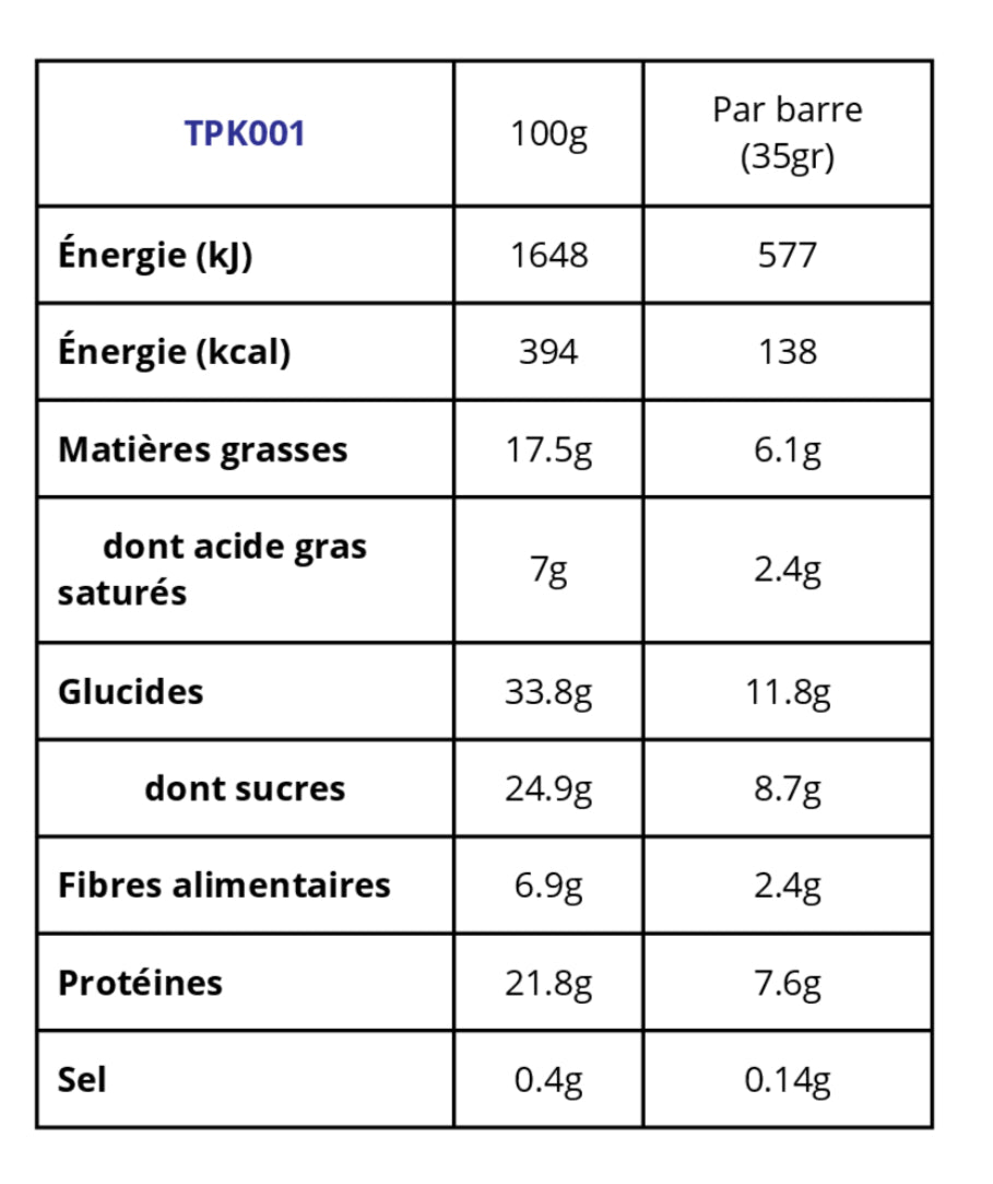 PROTEIN BAR / CAJOU & CACAO. 🌾