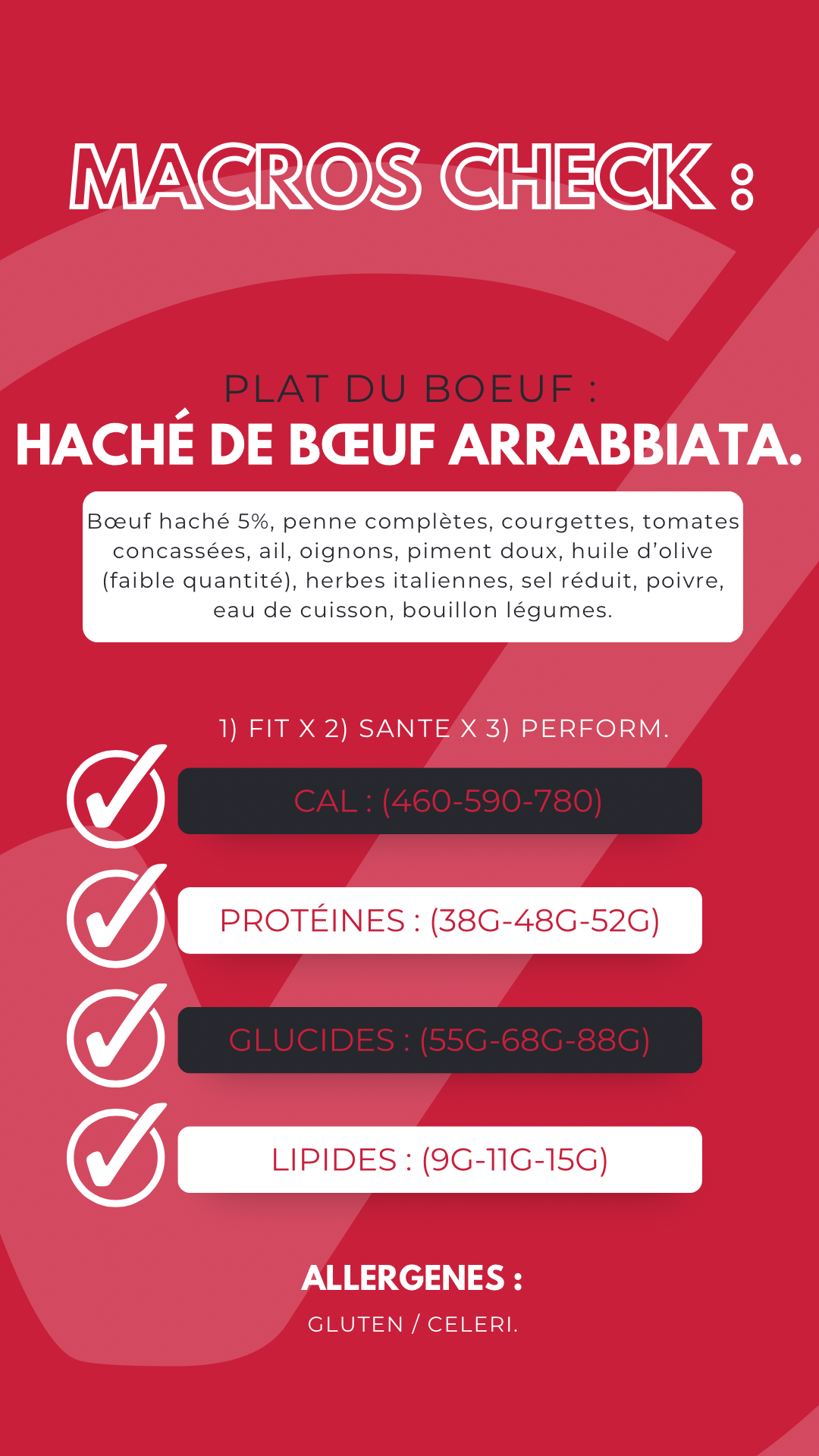 Le Plat du Mois - Haché de Bœuf, Sauce Arrabbiata. 🐓