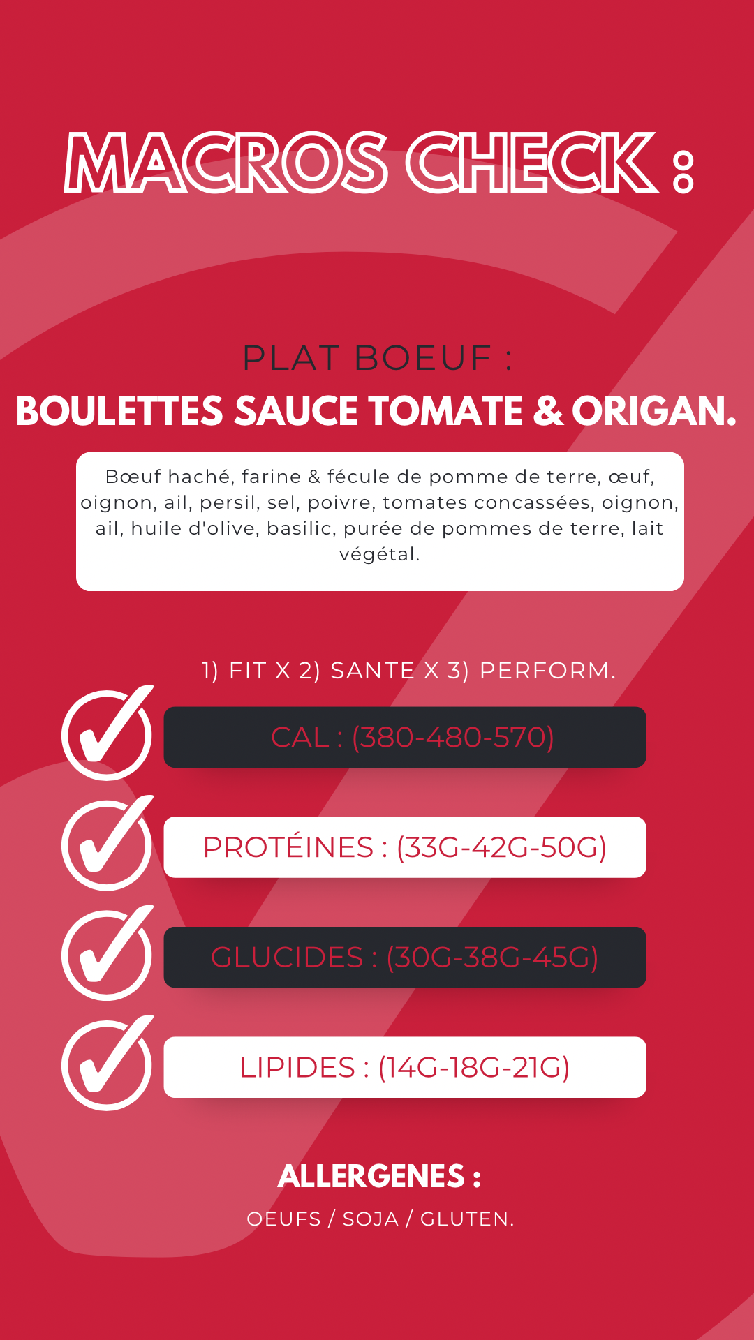Le Plat au Bœuf - Boulettes de Bœuf / Purée, Sauce Tomate. 🐂