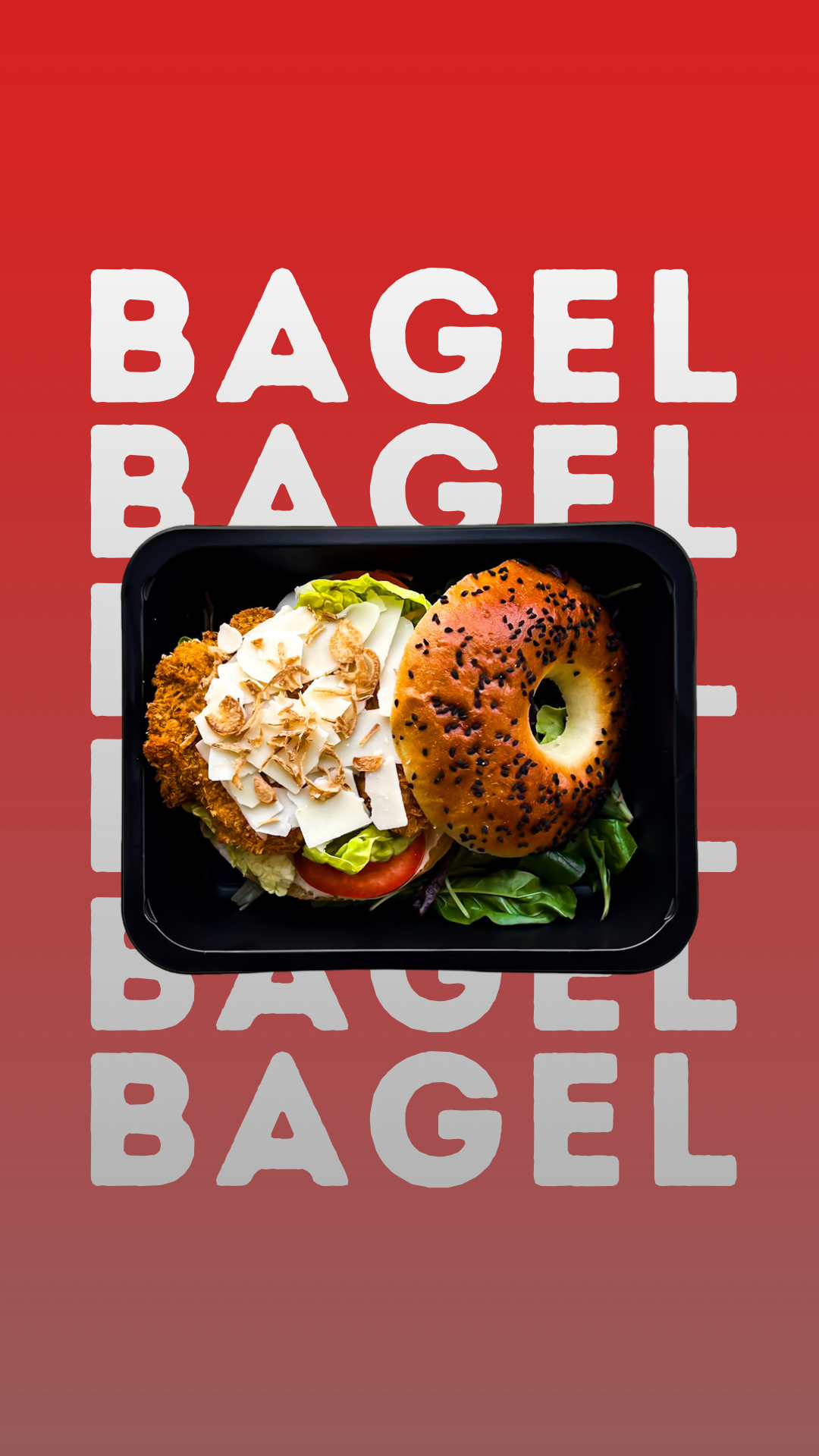 Notre Délicieux Bagel Poulet Pané.