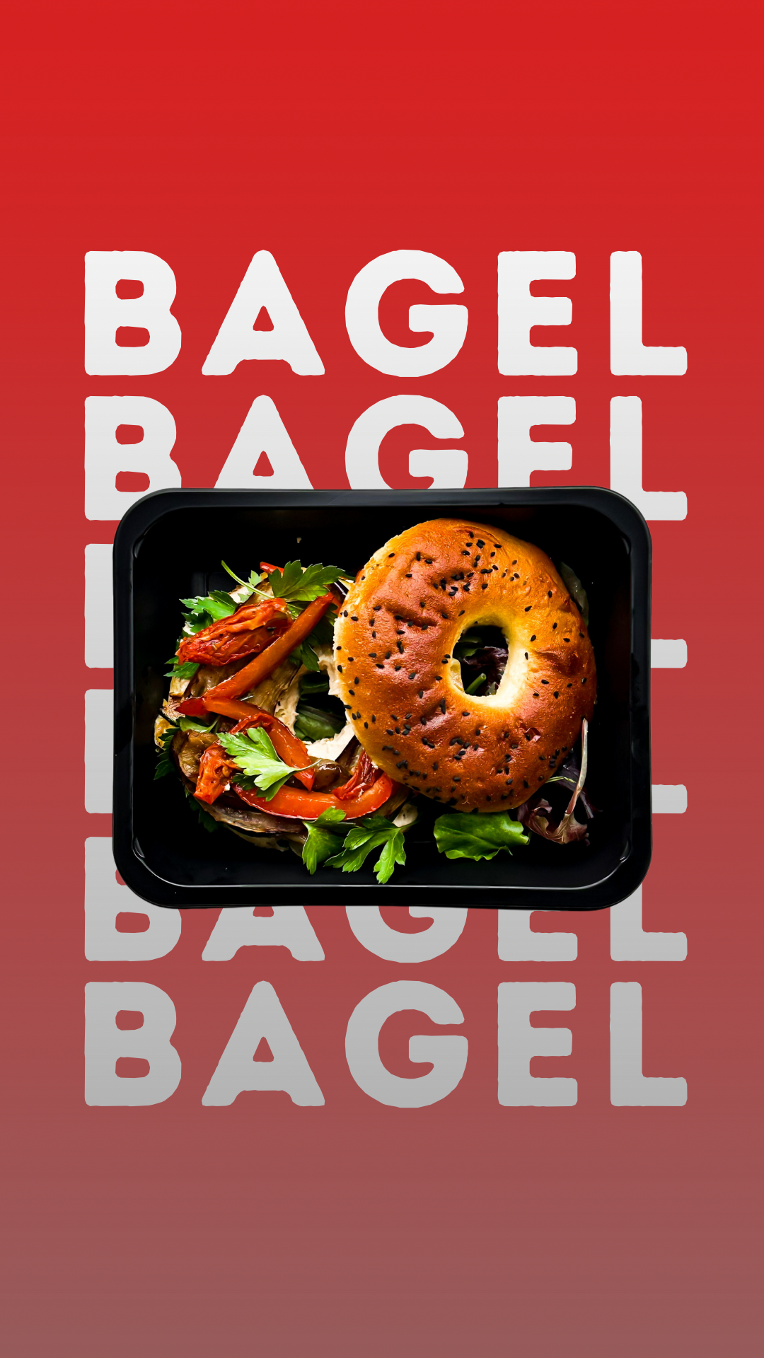 Notre Merveilleux Bagel Végétarien.