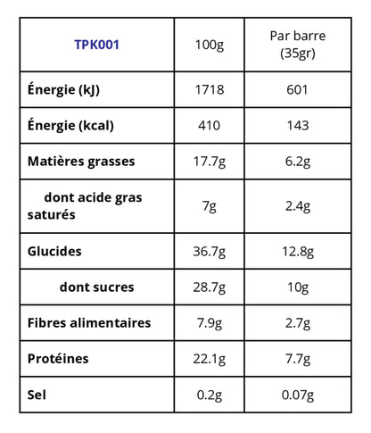 PROTEIN BAR / CACAHUÈTE & CACAO. 🥜