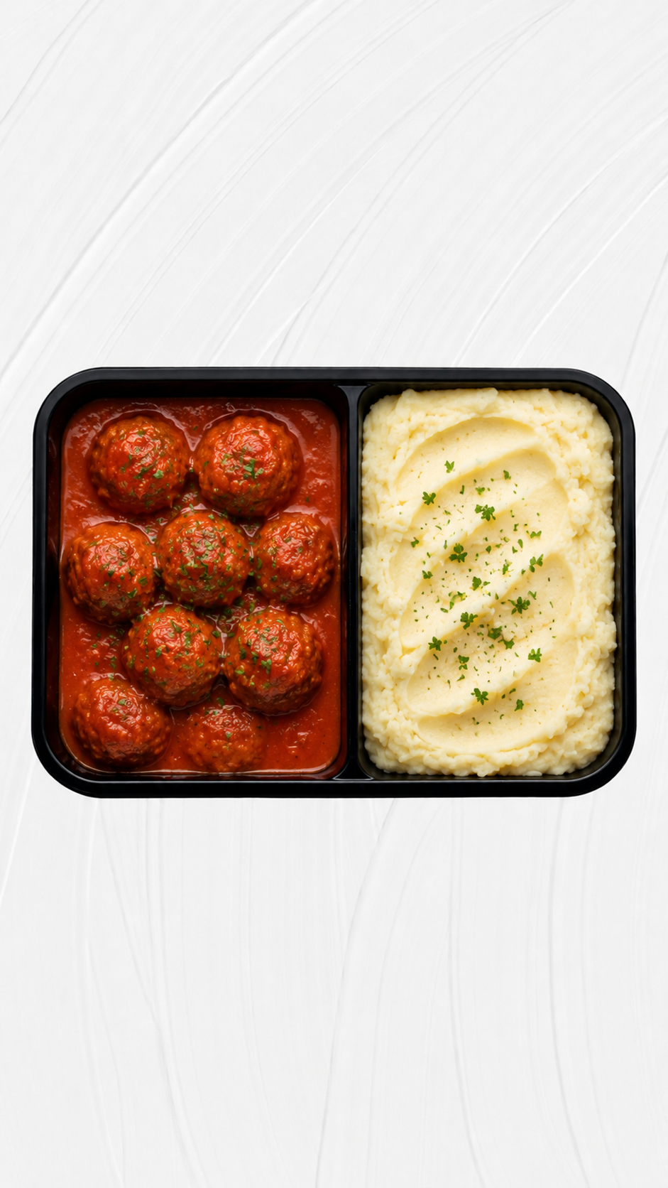 Le Plat au Bœuf -  Boulettes de Bœuf / Purée, Sauce Tomate. 🐂