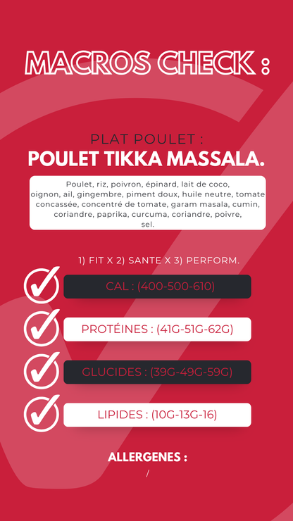 Le Plat à la Volaille - Poulet Tikka Massala. 🐓