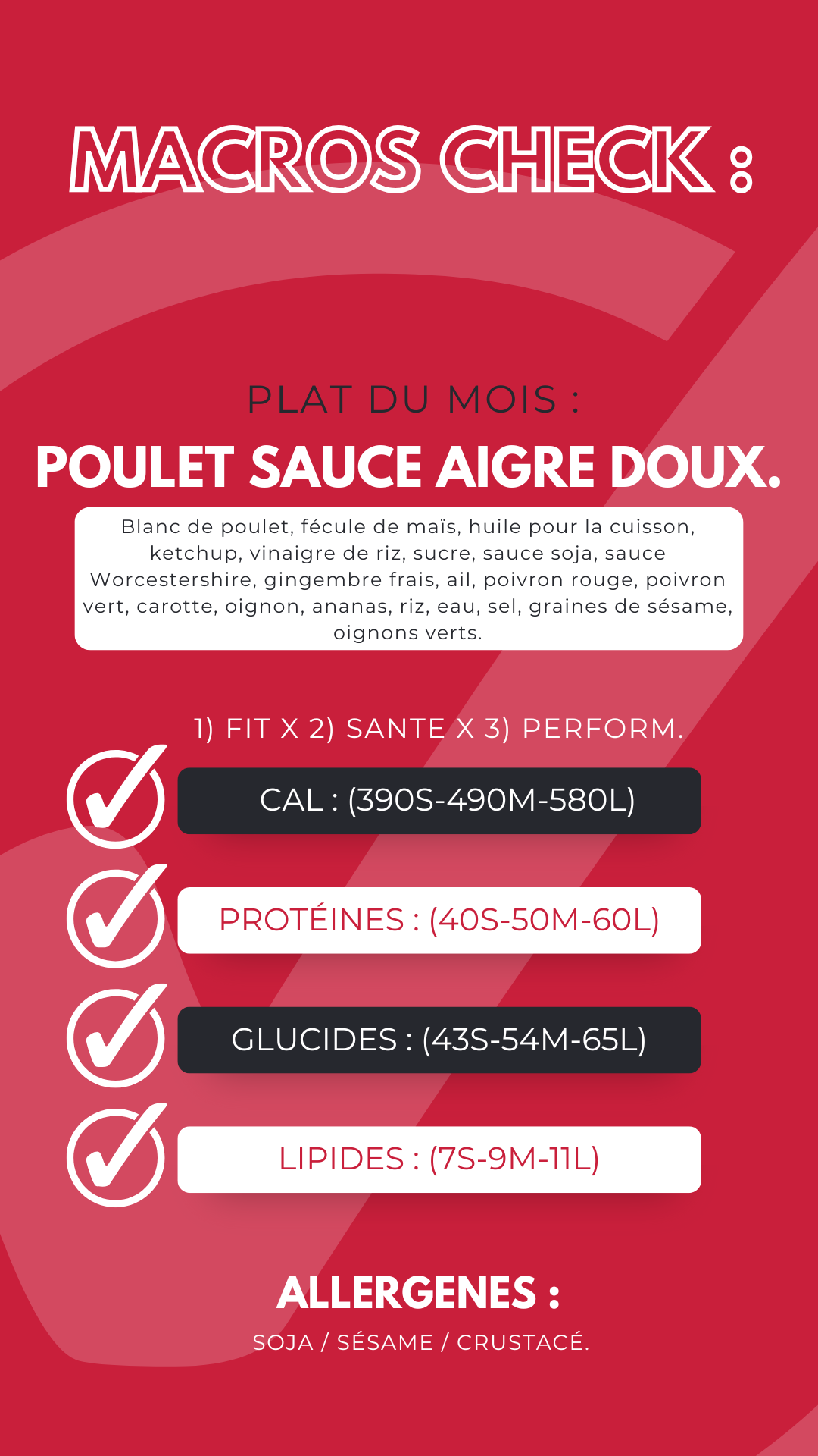 Le Plat du Mois - Poulet Version Aigre-Doux. 🐓