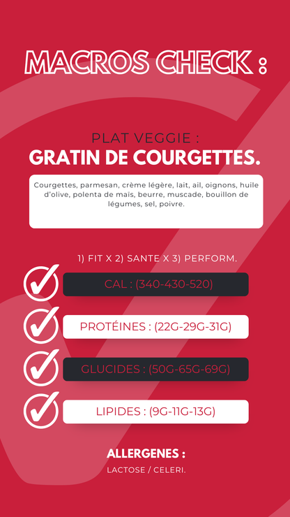 Le Plat Végétarien - Gratin de Courgettes. 🌱